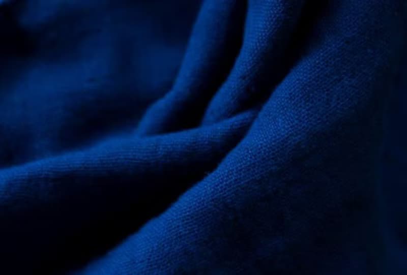 OrganicCotton3重ガーゼ　藍染3重ガーゼマフラー