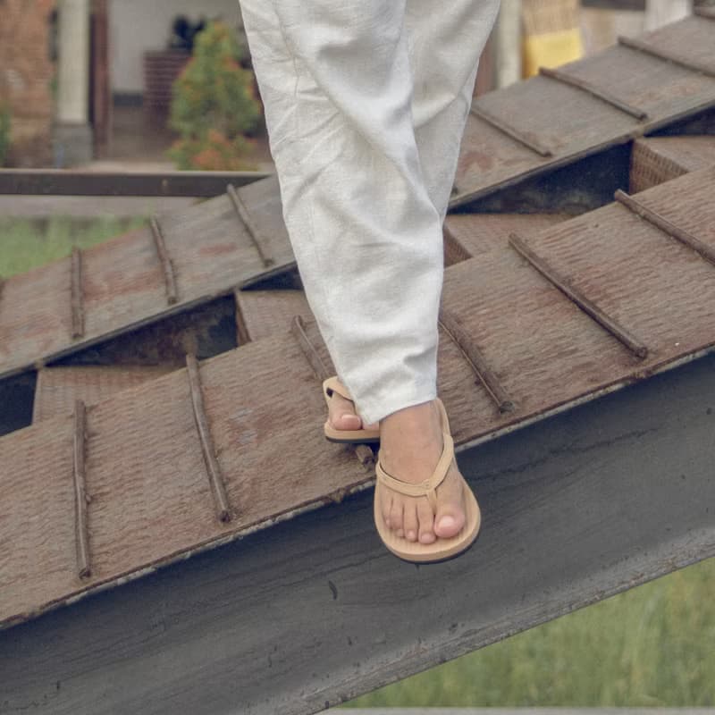 indosole 環保拖鞋 經典款 沙漠棕 女