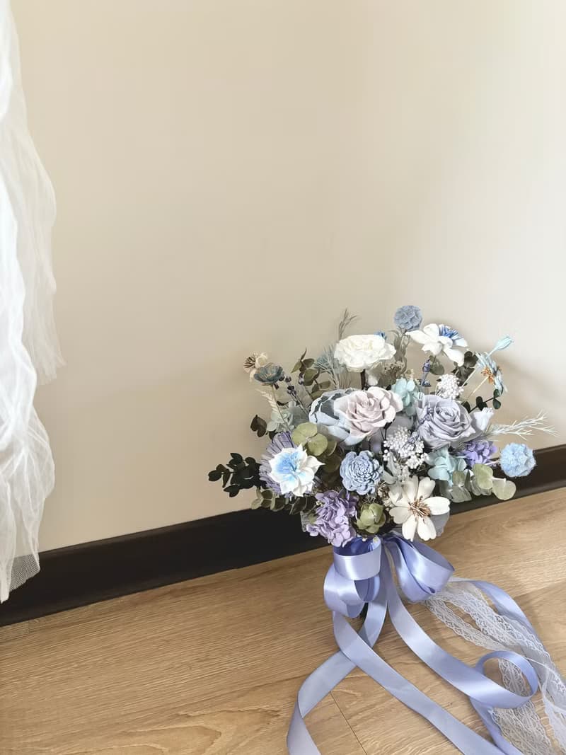 sueing_blossom  永生玫瑰捧花 乾燥花捧花 婚紗 婚禮 婚紗道具