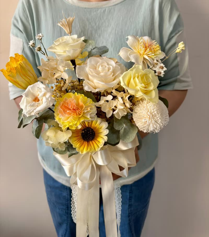 sueing_blossom  永生玫瑰捧花 乾燥花捧花 婚紗 婚禮 婚紗道具