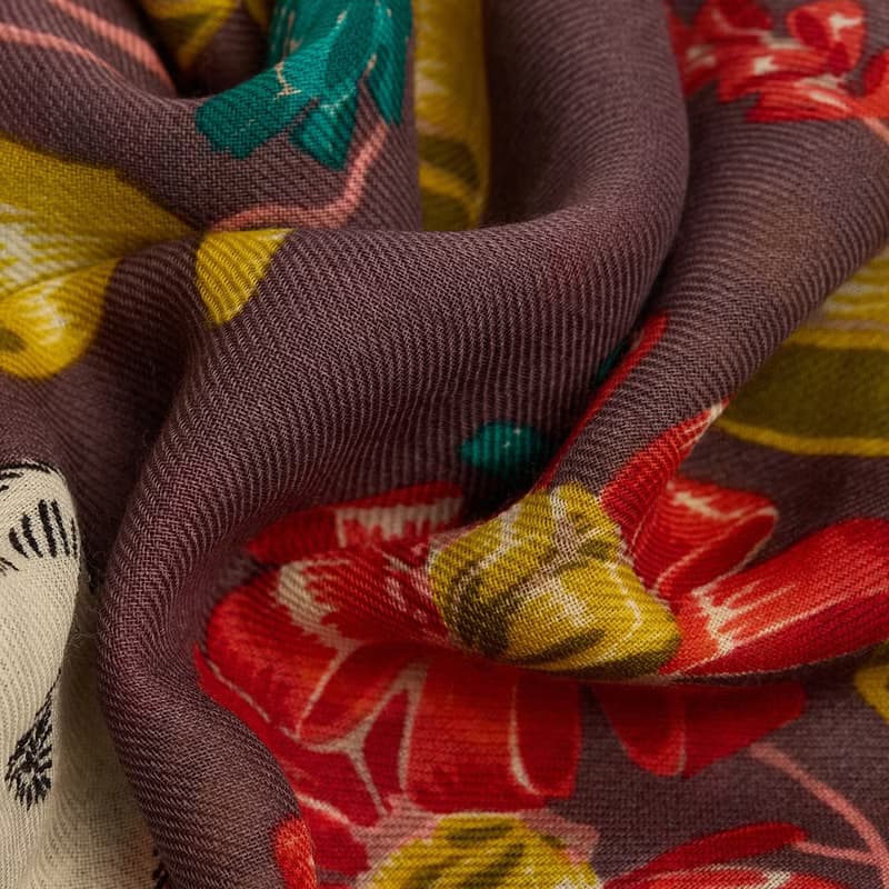 【INOUI EDITIONS】TOUTOU 羊毛方巾70 - 紫