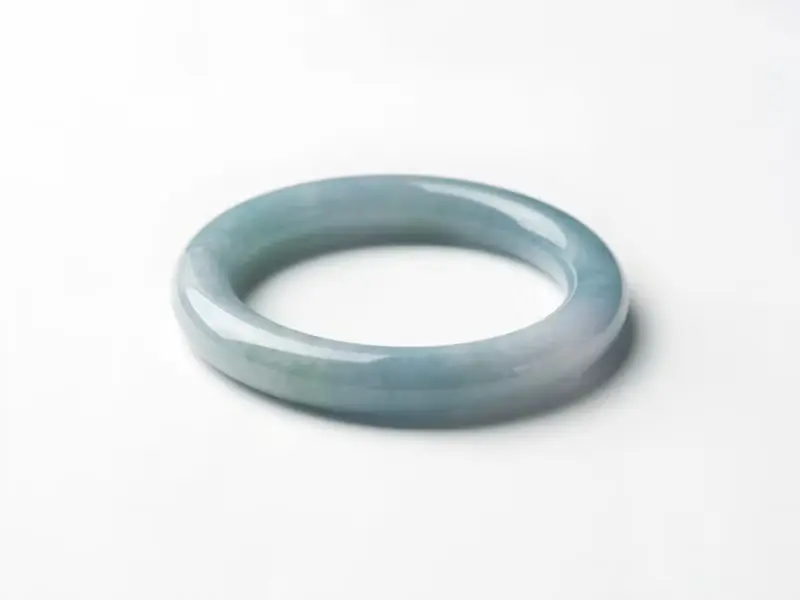 潮汐 |冰糯種 / 藍水 / 細圓條 / 手圍17.5-18| 天然A貨翡翠玉鐲