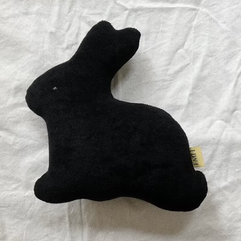 兔子靠枕 黑色
