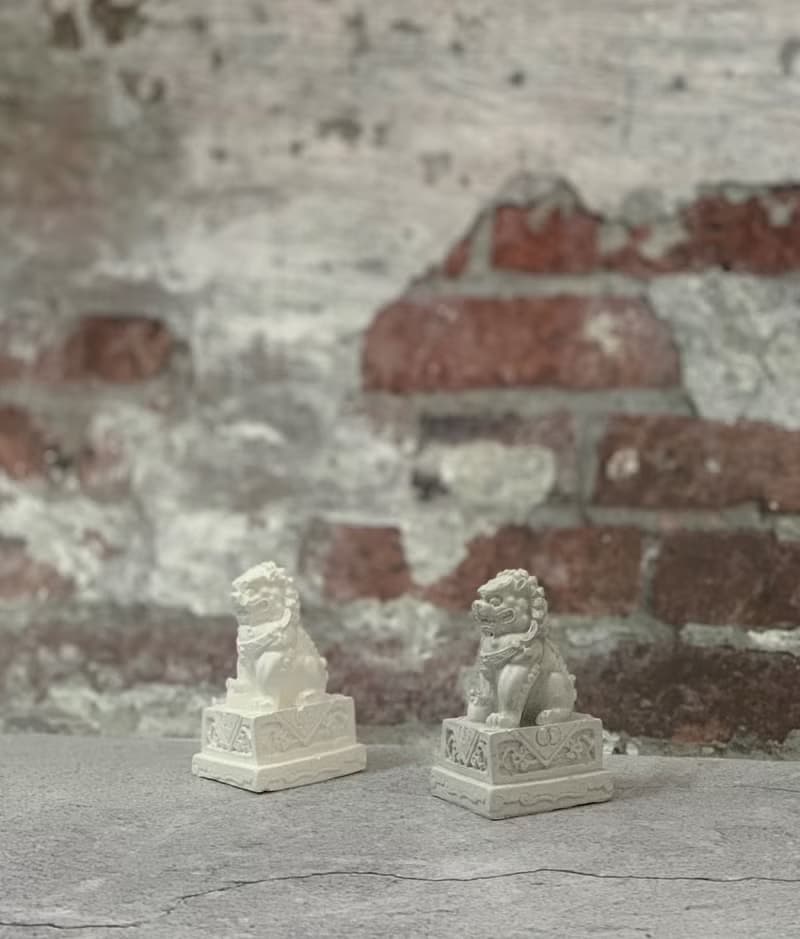 石獅子 造型擴香石 / 紙鎮 /石膏雕像
