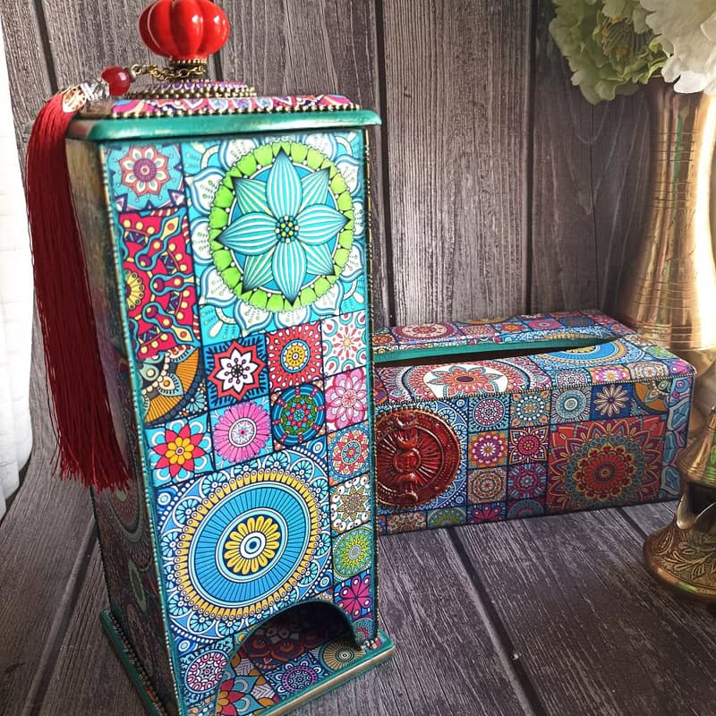 Tea house, Wooden tea box, Tea Party, kitchen decor, housewarming gift