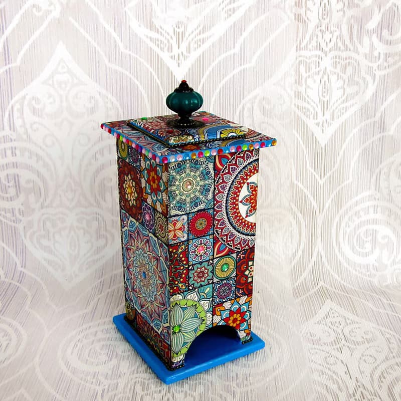 Tea house, Wooden tea box, Tea Party, kitchen decor, housewarming gift