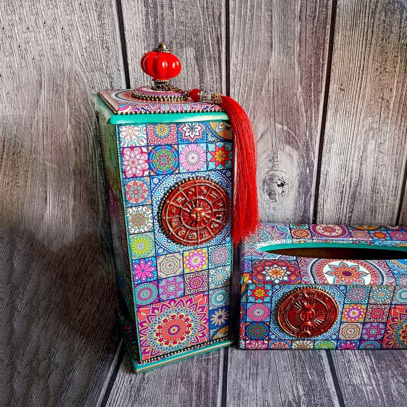 Tea house, Wooden tea box, Tea Party, kitchen decor, housewarming gift