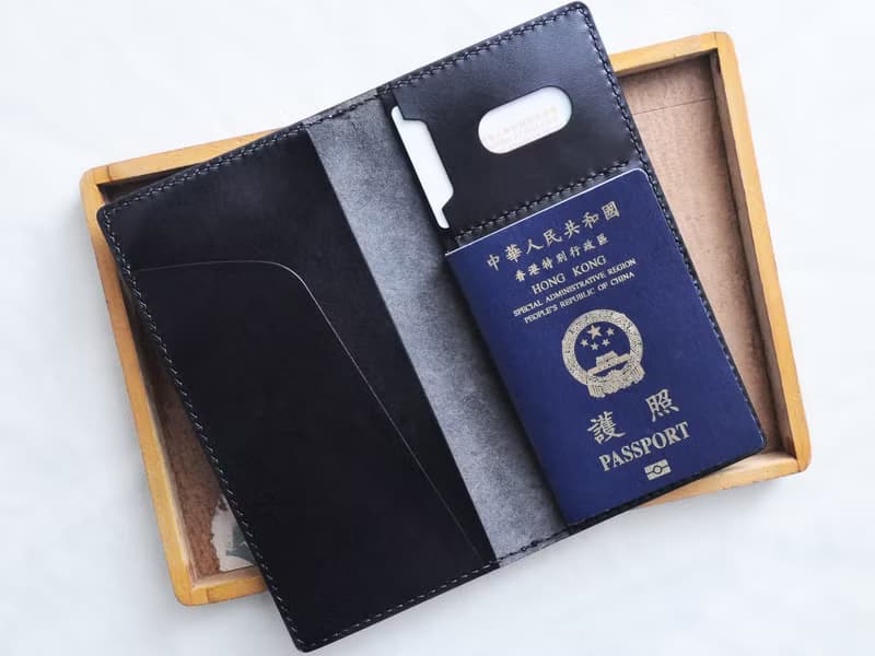 3票夾咭位護照套 好好縫 皮革材料包 PASSPORT 證件套 意大利 
