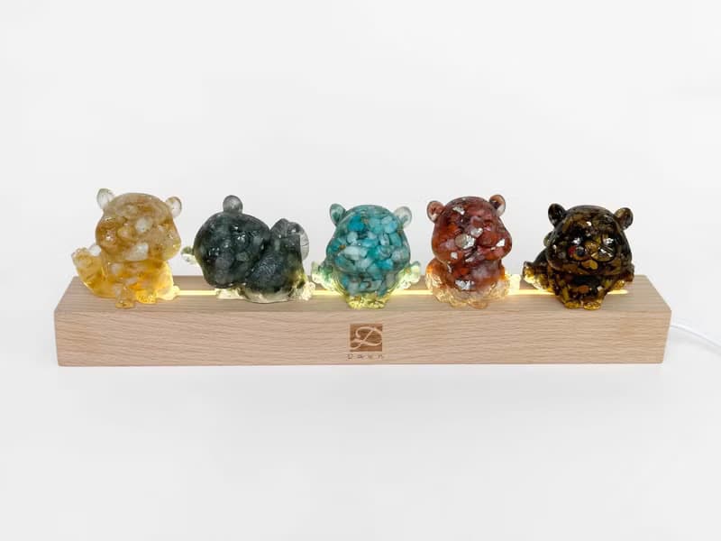 水晶 開運老虎 M號 | 天然石擺飾 | 新年禮物 新年裝飾 | 五行