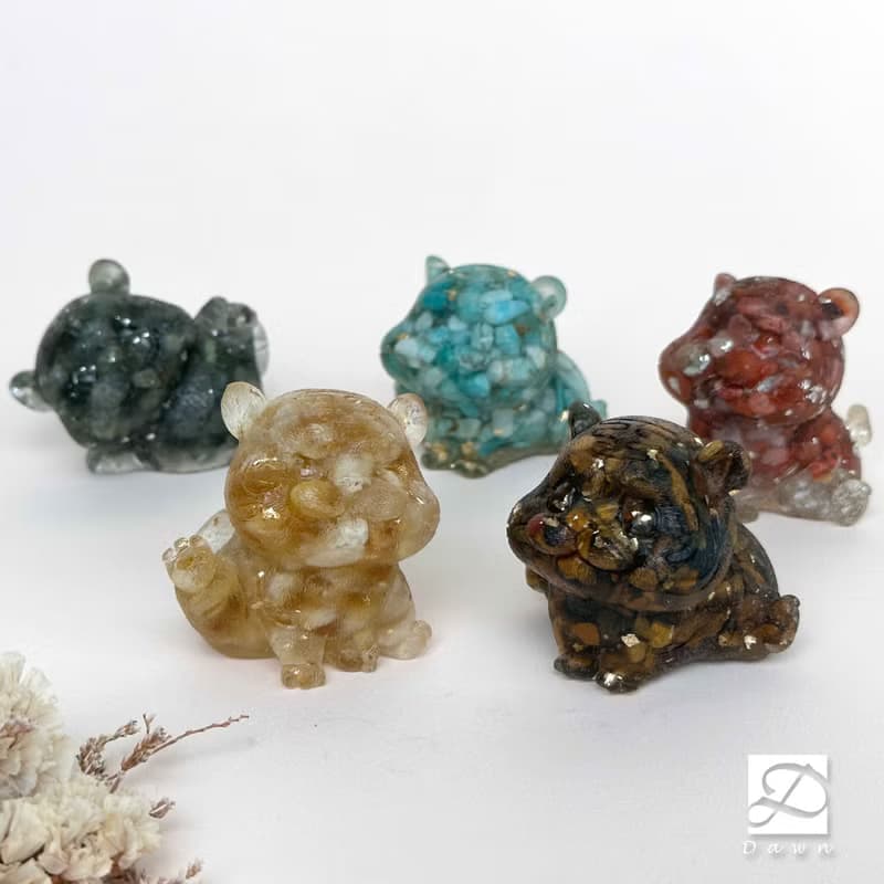水晶 開運老虎 M號 | 天然石擺飾 | 新年禮物 新年裝飾 | 五行
