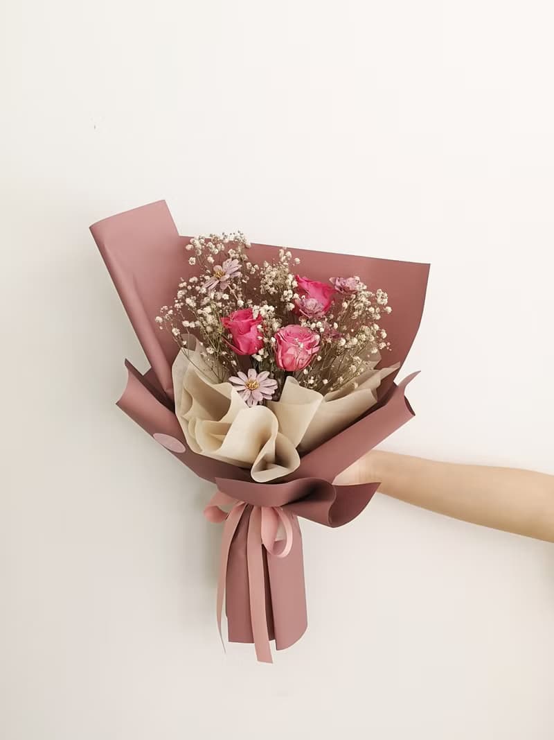 【永生玫瑰花花束】• 情人節/永生玫瑰花/永生玫瑰花花束/玫瑰花