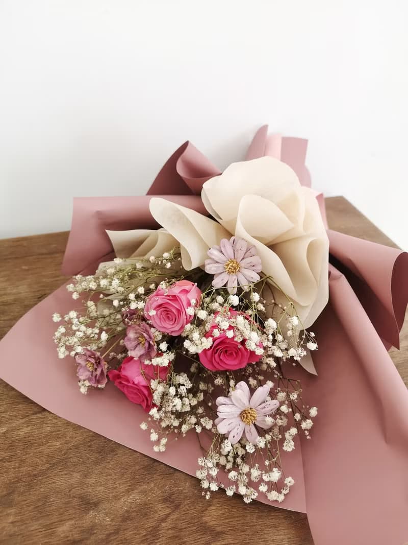 【永生玫瑰花花束】• 情人節/永生玫瑰花/永生玫瑰花花束/玫瑰花