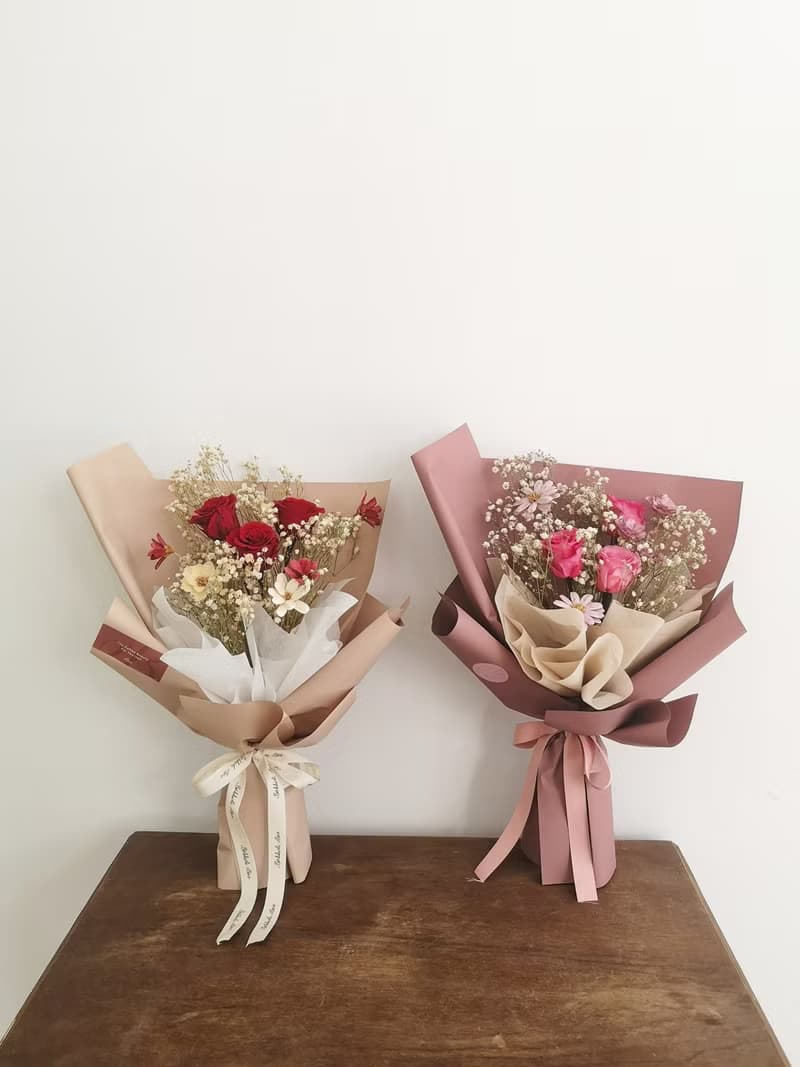 【永生玫瑰花花束】• 情人節/永生玫瑰花/永生玫瑰花花束/玫瑰花