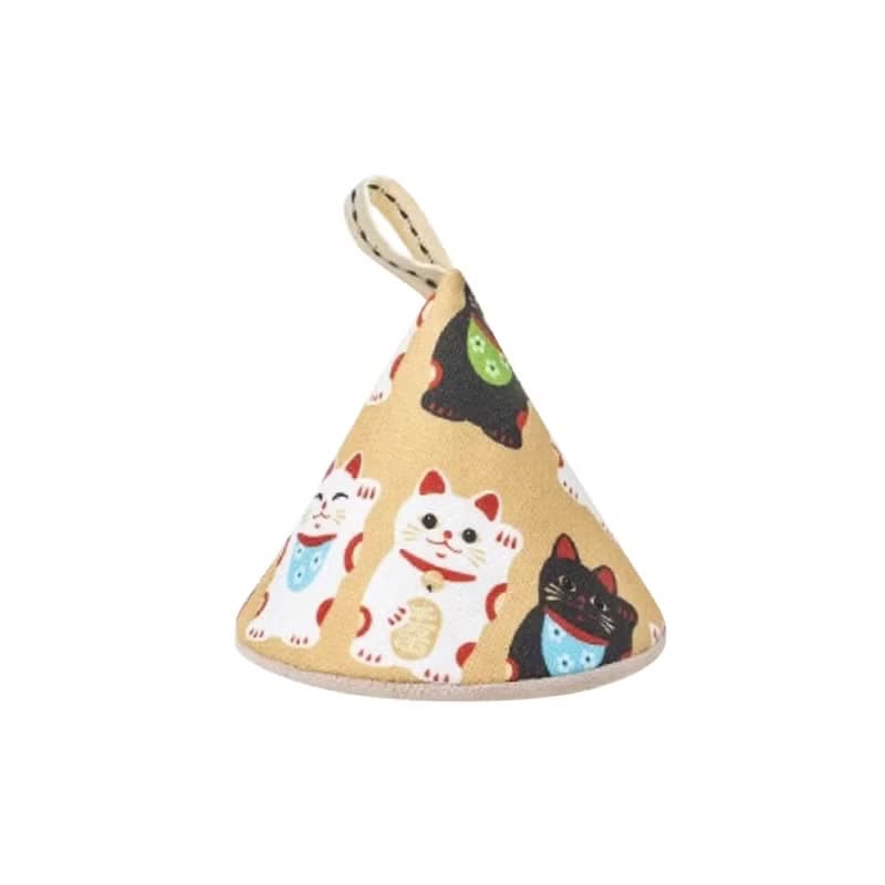 日本霜山 布藝隔熱防燙三角鍋帽(小款)-多種花色可選