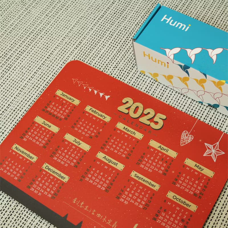 【Humi_2025年曆滑鼠墊】桌墊/辦公桌墊/交換禮物/新年禮物