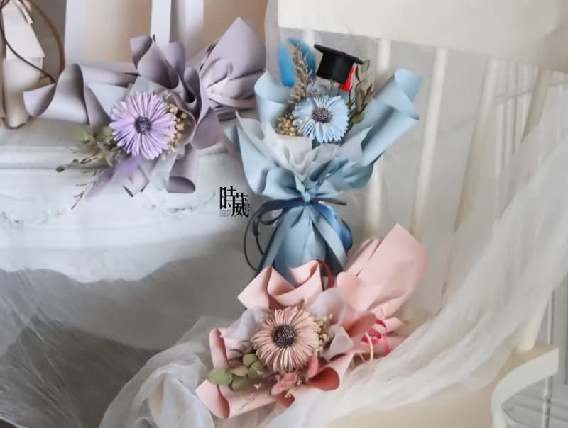 理想未來 向日葵 乾燥花花束