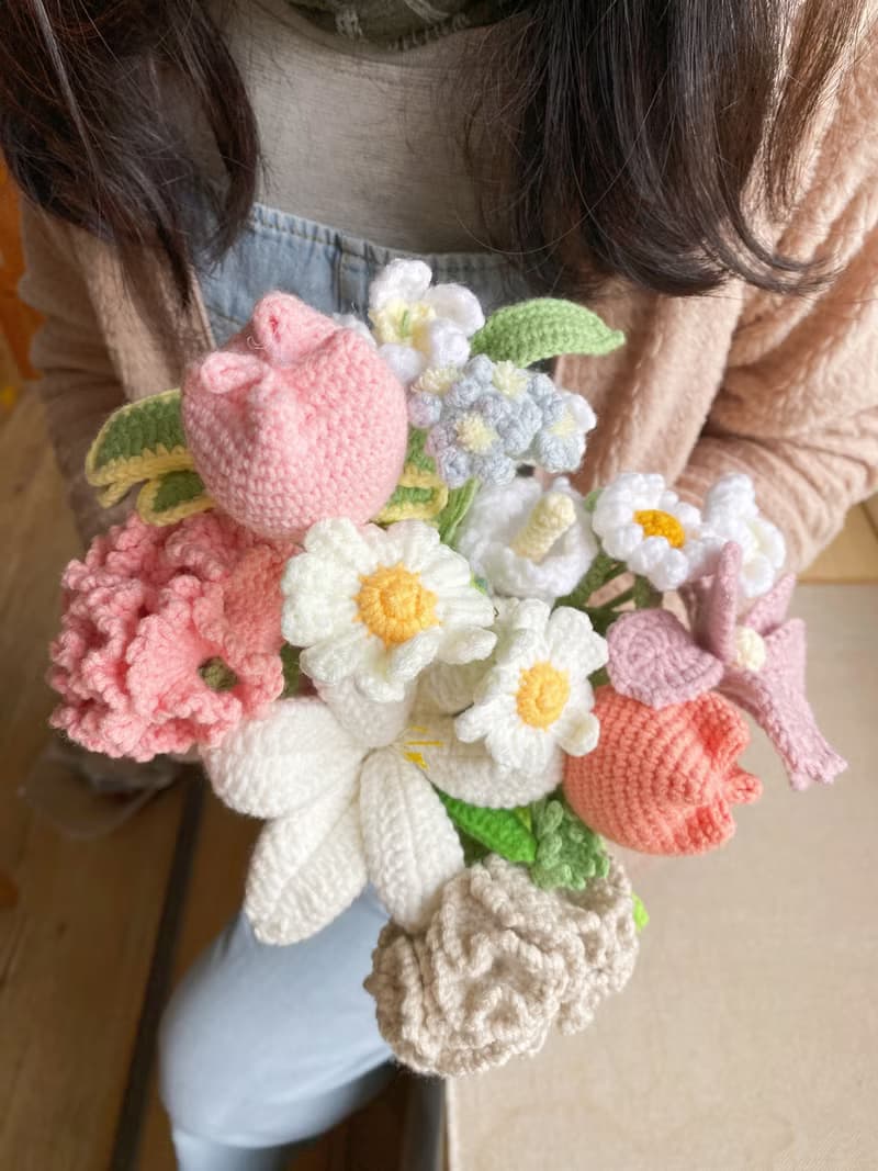 【好日手作】 春日爛漫細緻手工編織花禮求婚花束捧花