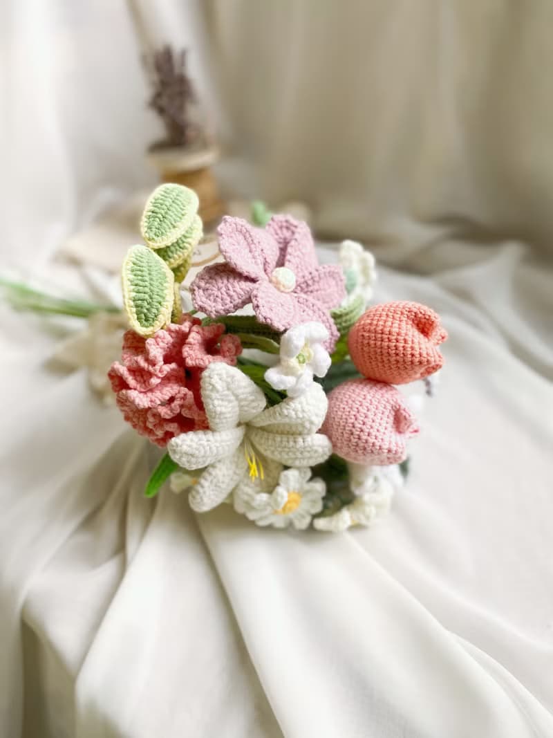 【好日手作】 春日爛漫細緻手工編織花禮求婚花束捧花