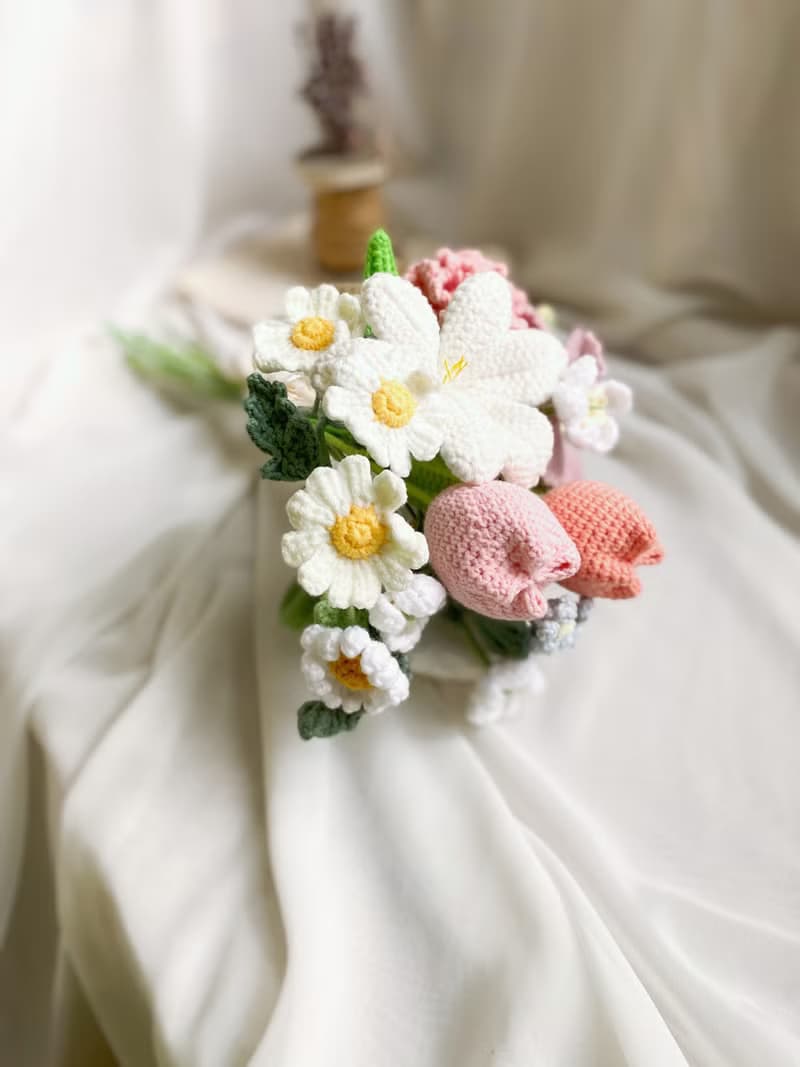 【好日手作】 春日爛漫細緻手工編織花禮求婚花束捧花