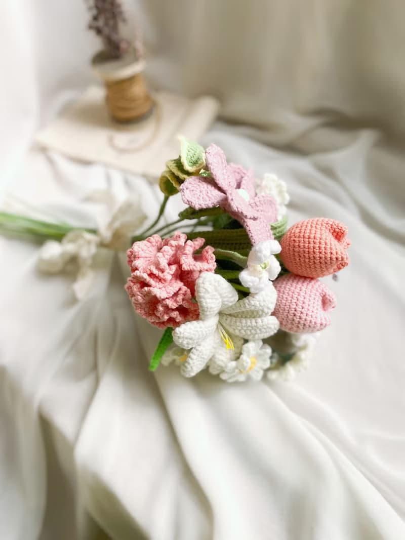 【好日手作】 春日爛漫細緻手工編織花禮求婚花束捧花