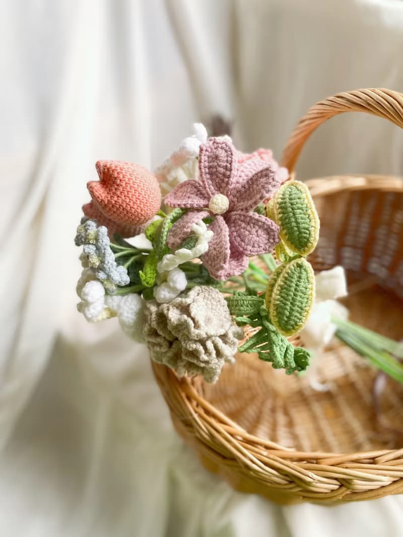 【好日手作】 春日爛漫細緻手工編織花禮求婚花束捧花