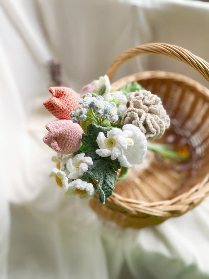 【好日手作】 春日爛漫細緻手工編織花禮求婚花束捧花