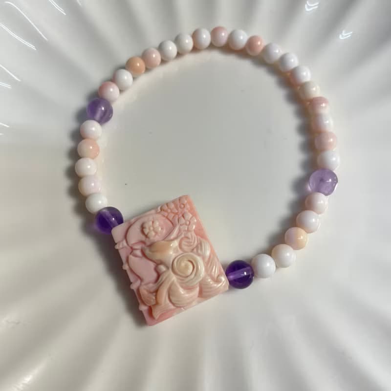 三生三世枕上書  初夢  女王貝紫水晶薰衣草紫水晶