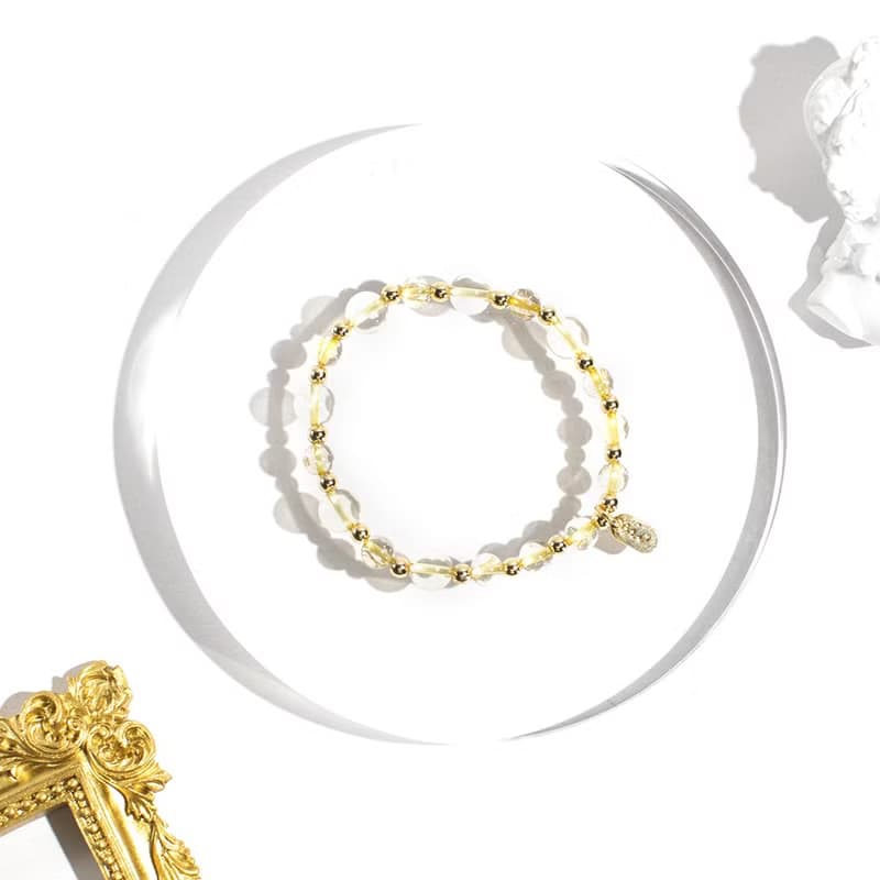 【麥穗-亮金款】黃水晶|金髮晶