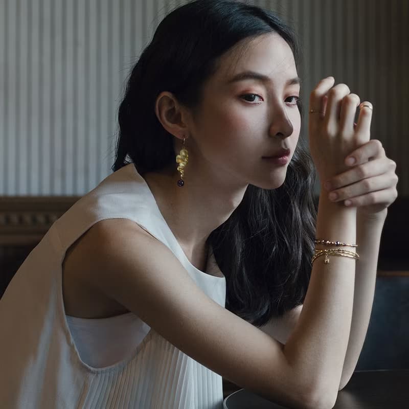 VIIART。泡泡。紫水晶黃銅耳環-可改夾式