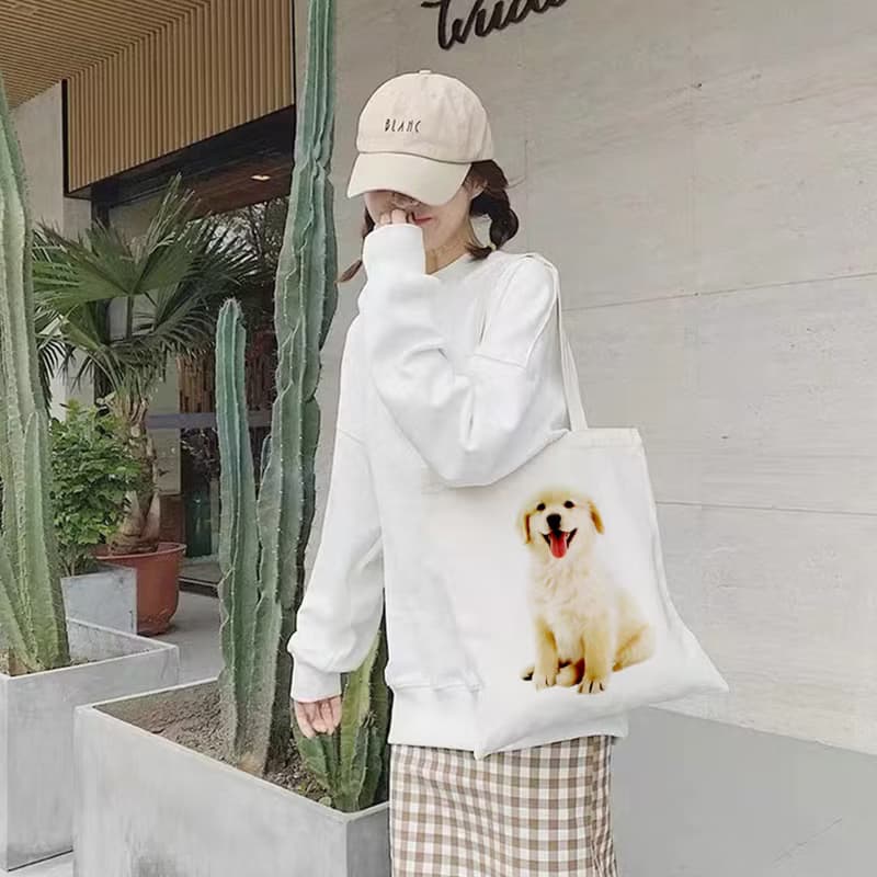 【Pet Shop系列】訂製寵物圖案帆布包彩色棉麻手提帆布袋