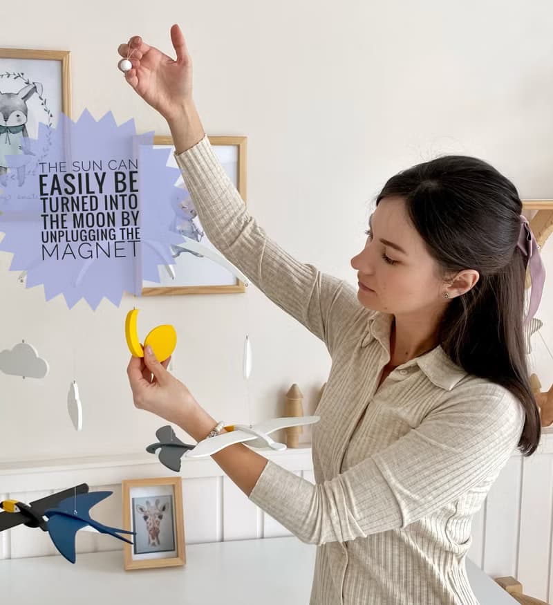 Call of nature * Expecting mom and baby shower gift 3D wooden birds baby mobile