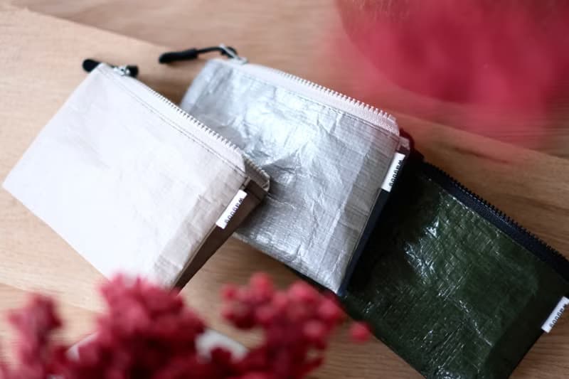 【2TONE mini wallet】3つの収納 超軽量撥水 ポリエチレン ミニウォレット