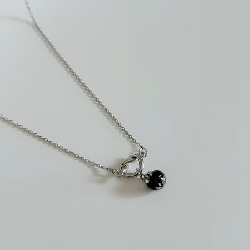 不鏽鋼 扭結 胎毛 臍帶項鍊