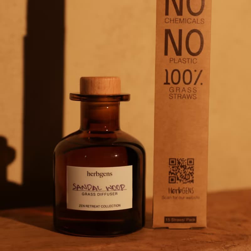 檀木咖啡色瓶 天然擴香130ml