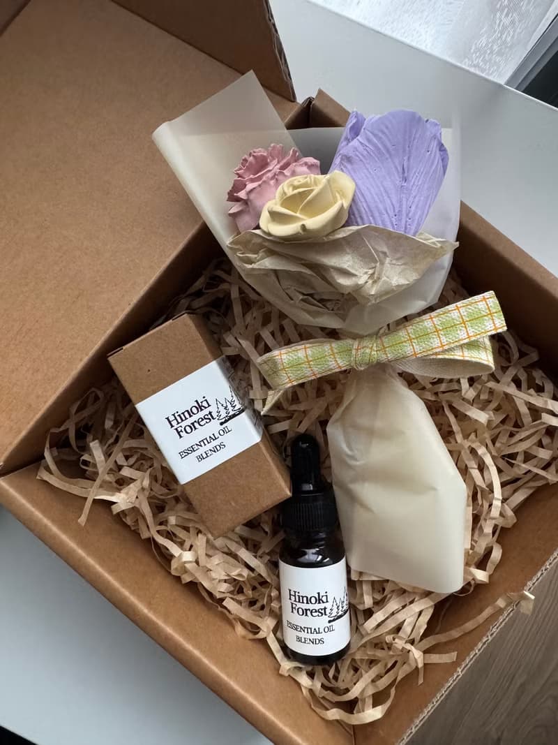 水泥花束擴香石|企業贈禮|婚禮小物|畢業禮物