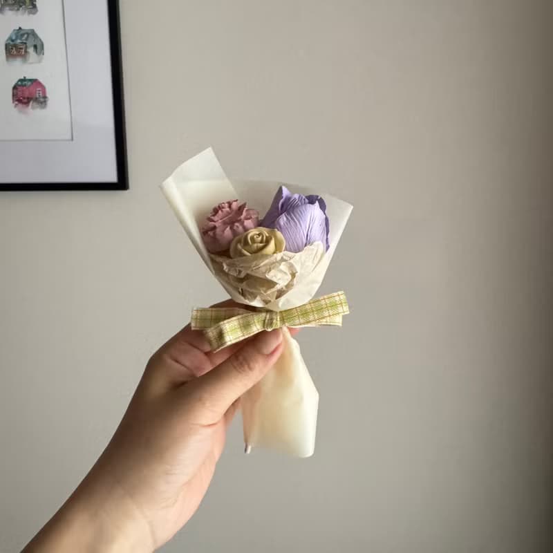 水泥花束擴香石|企業贈禮|婚禮小物|畢業禮物