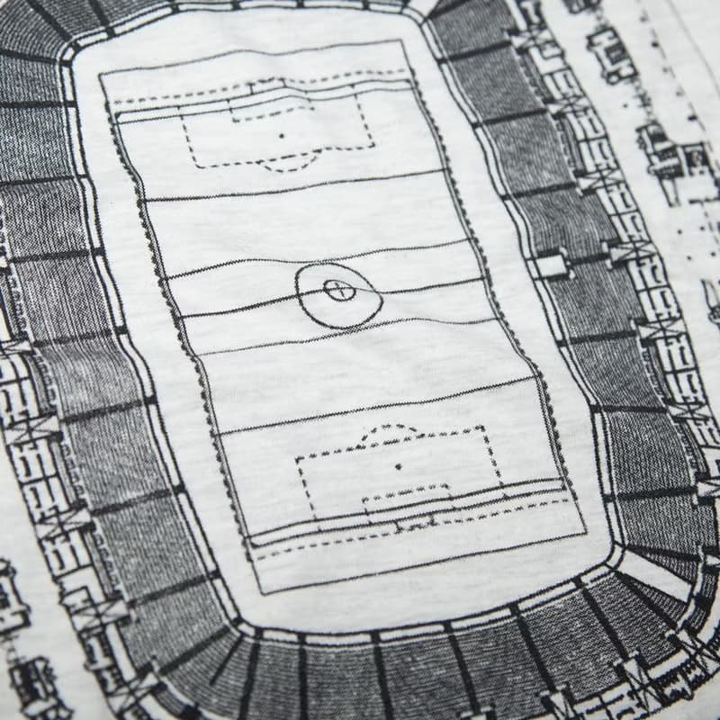 Soccer stadium floor plan design T-shirt Unisex XS ~ XL size Tcollector