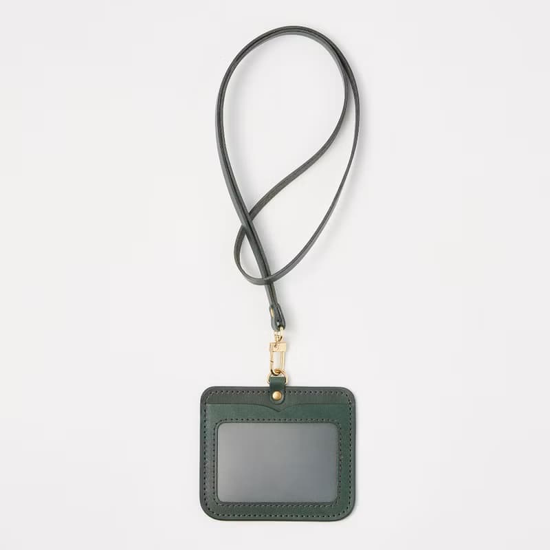 橫式證件夾ID Card Holder / 墨綠Dark Green / 免費刻字