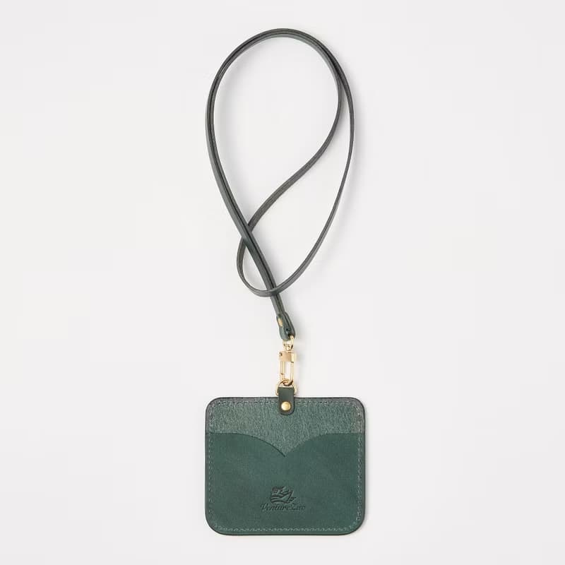 橫式證件夾ID Card Holder / 墨綠Dark Green / 免費刻字