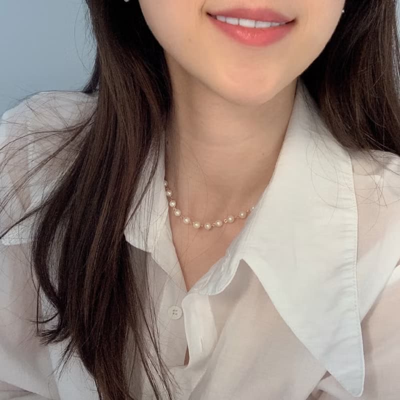 True Love 美國14K注金 銅鍍18K金 輕奢優雅 珍珠飾品 珍珠項鍊