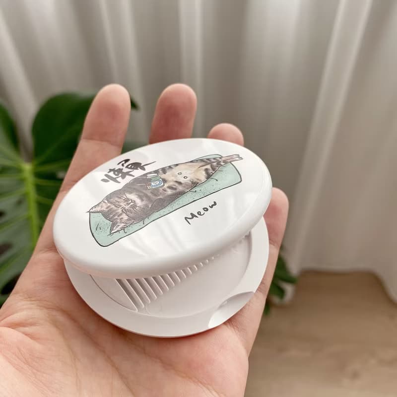 懶貓貓 隨身化妝圓鏡