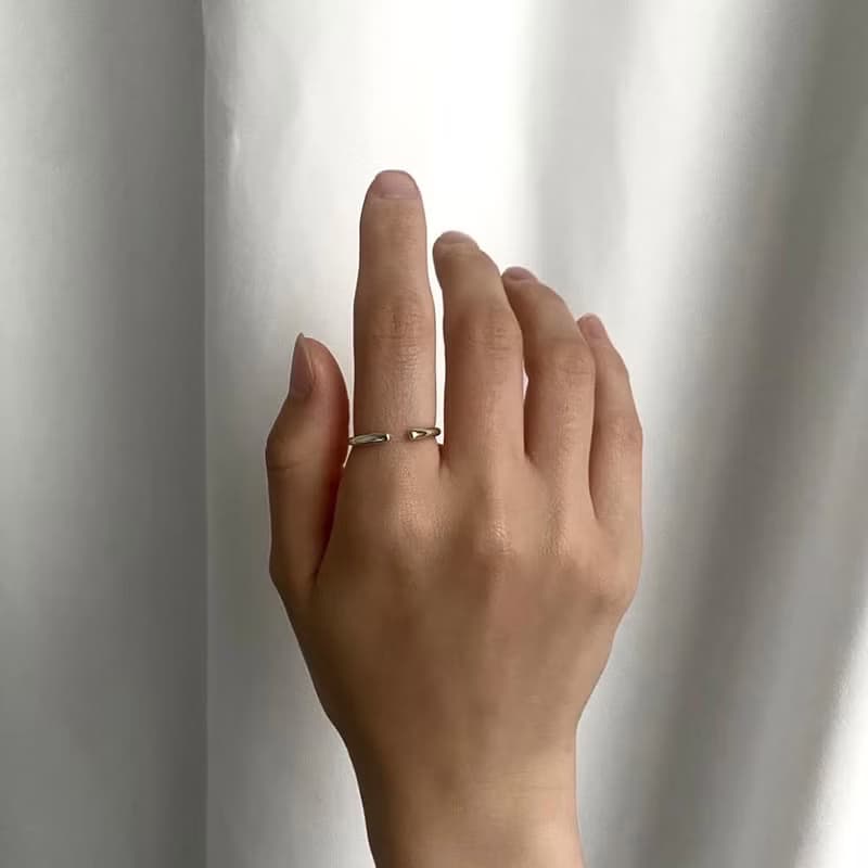 戒指 925純銀 wave ring04