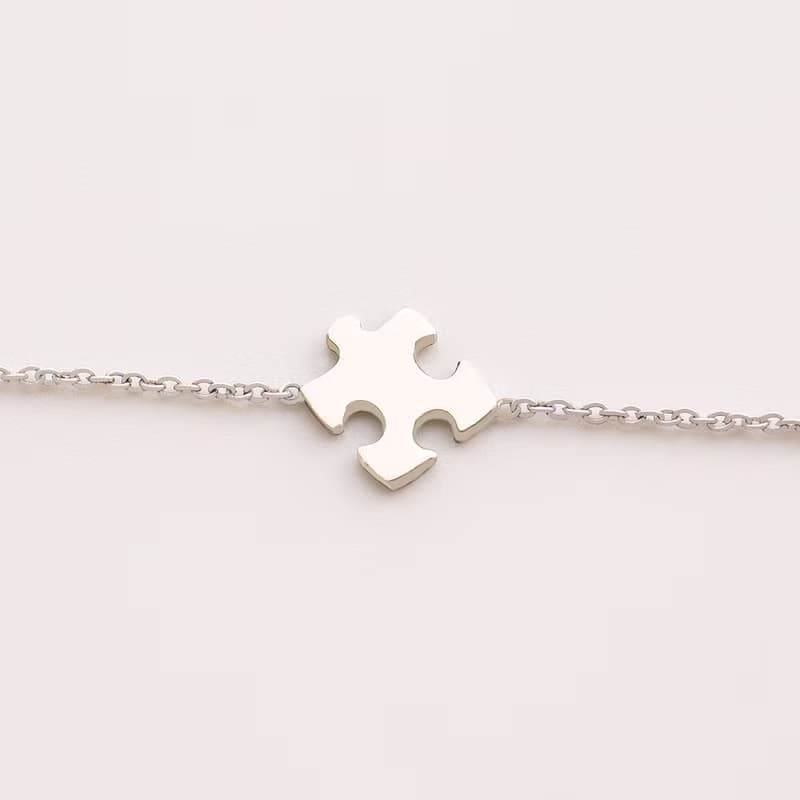 【快速出貨】Puzzle 拼圖手鍊 回憶系列 925 純銀手鍊