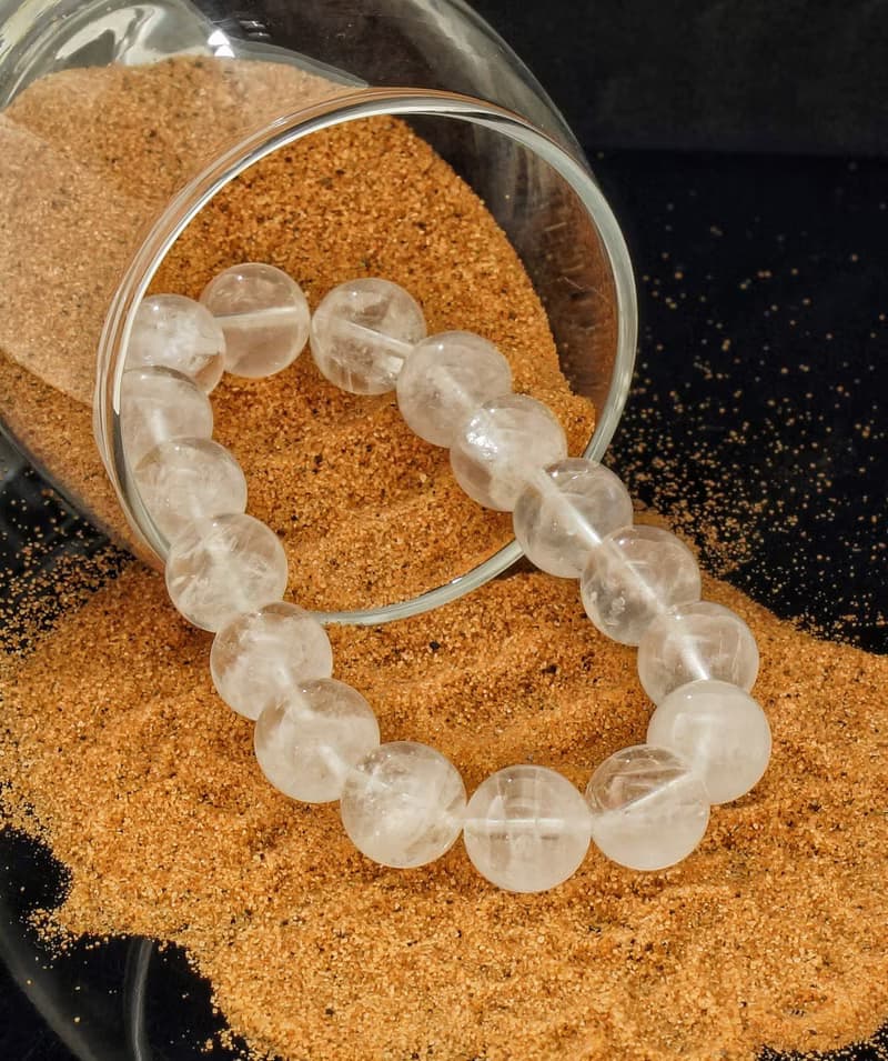 白幽靈 12.3mm 水晶手鍊 ( HKA9211 )