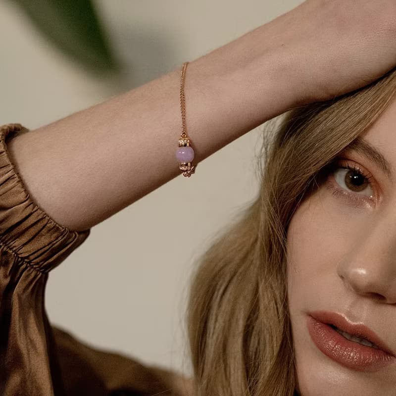 紫玉手鍊 圓珠 - 天然翡翠 - 保證A玉