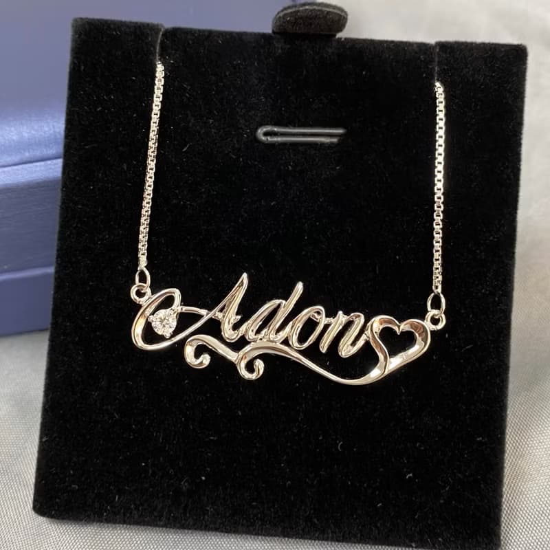 【香港製作】立體設計名字項鏈|名字項鏈|姓名項鏈|情人節禮物