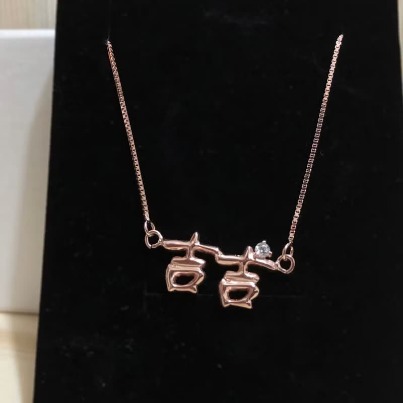 【香港製作】立體設計名字項鏈|名字項鏈|姓名項鏈|情人節禮物