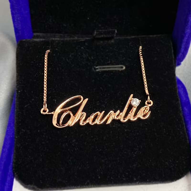 【香港製作】立體設計名字項鏈|名字項鏈|姓名項鏈|情人節禮物