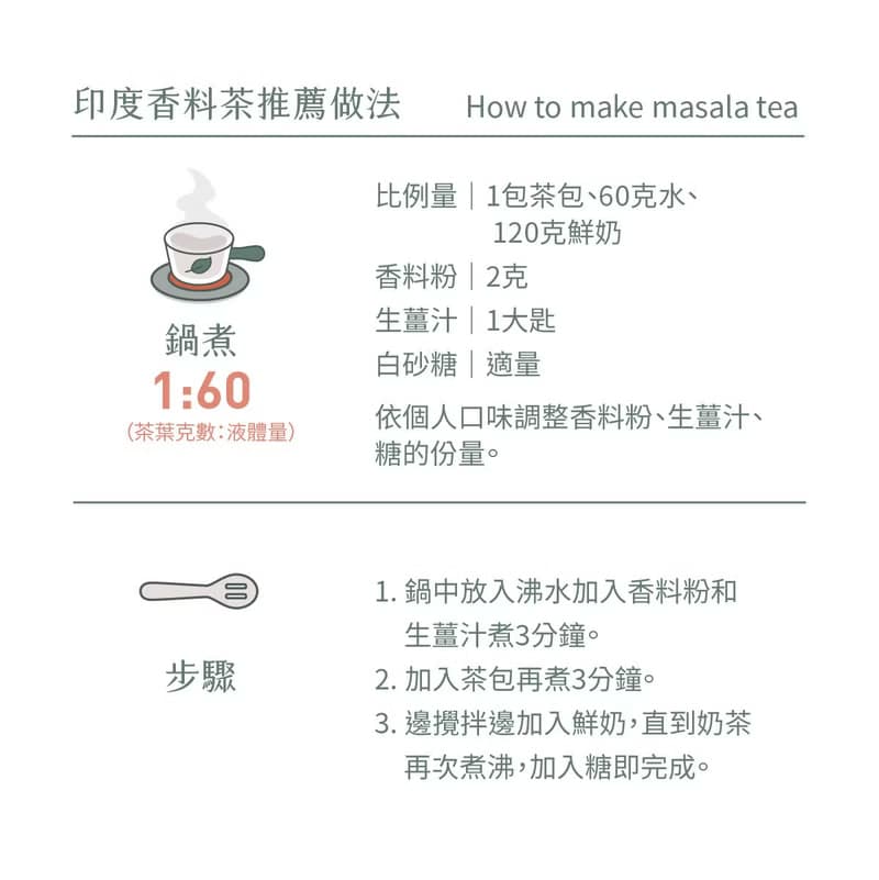 印度香料茶 | 茶包20入【辛香濃郁】