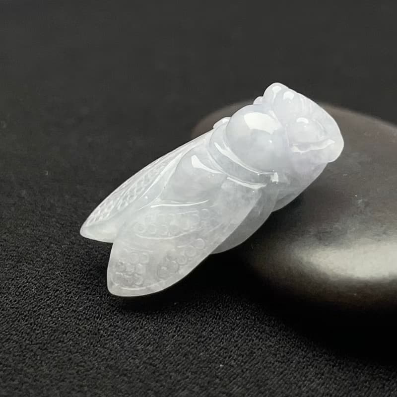 【一鳴驚人】冰種翡翠蟬吊飾 | 天然緬甸玉翡翠A貨 | 送禮